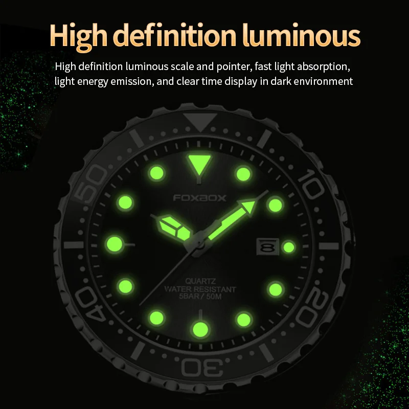 LIGE Brand Foxbox Quartz Man Watch Casual Sport Waterproof Wristwatches Luminous Bezel Watches for Men Date Silicone Strap Clock