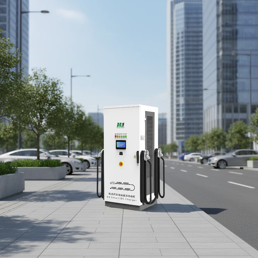 240kW Quad Connector DC Supercharger for Electric Bus Fleet Depot Logistics Terminal