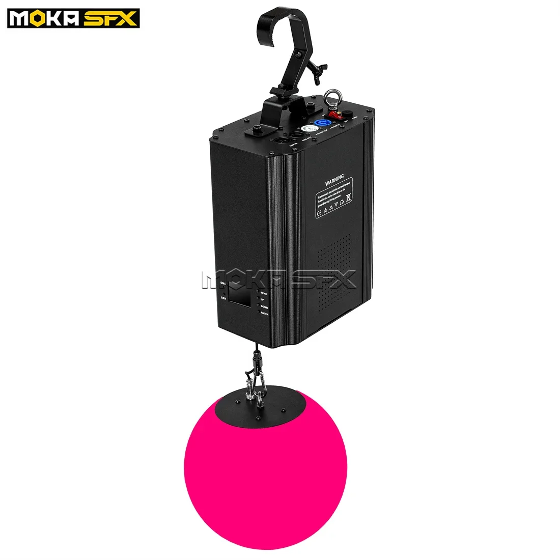 Imagem -03 - Moka Sfx Rgbw Dmx Bola de Elevação Led Efeito Luz para Boate Colorido Cinético Luz Palco Profissional para Cima para Baixo Guincho Bola Luz