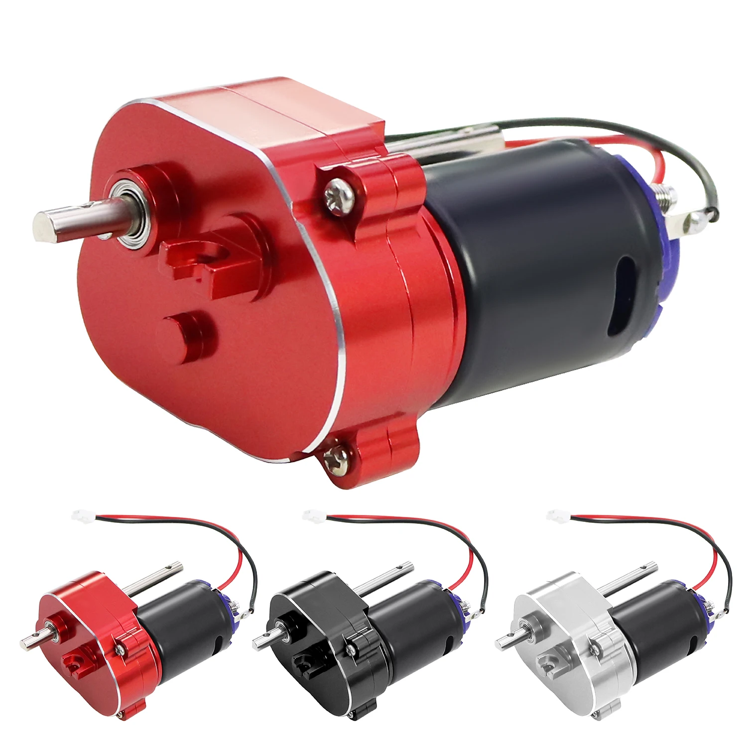 MN82 Metal Transmission Metal Gearbox with 370 Brushed Motor for 1/12 RC Crawler Car MN78 MN82s MN168 MN99S LC79 Upgrade Parts
