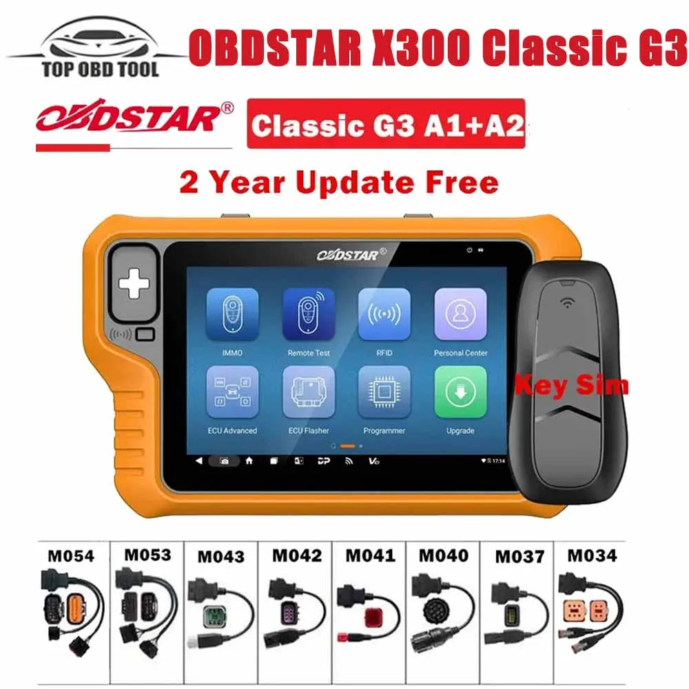 

S++ Quality OBDSTAR X300 Classic G3 Key Programmer with Built-in CAN FD DoIP Support Car/ HD/ E-Car/ Motorcycles/ Jet Ski