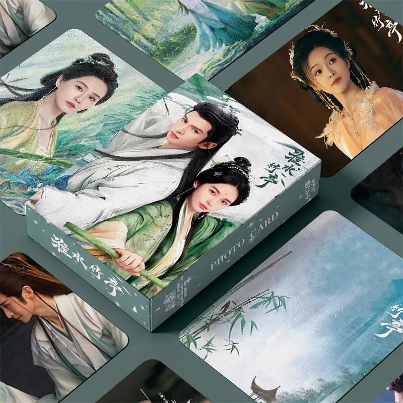 55 Pcs 'Love in a Peculiar Pavilion' Drama Laser Etched Photo Cards 3 Inch Featuring Zhang Yunlong & Liu Shishi