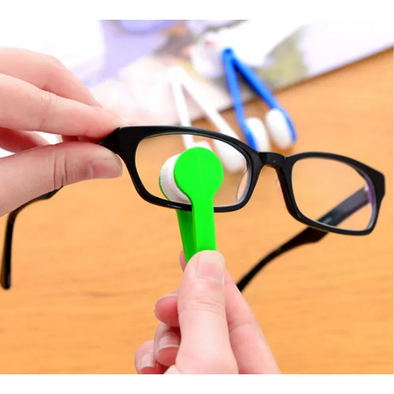 5/10 Pcs Portable Multifunctional Glass Cleaning Rub Eyeglass Sunglasses Spectacles Microfiber Cleaner Brushes Wiping Tools Mini - view 2