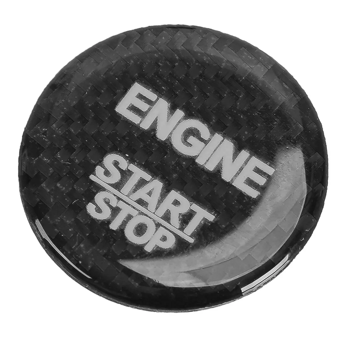 Black Carbon Fiber Engine Start Stop Push Button Cover Trim Fit for Mercedes Benz A B C E R S GLC GLK GLE GLS GLA ML GL Class