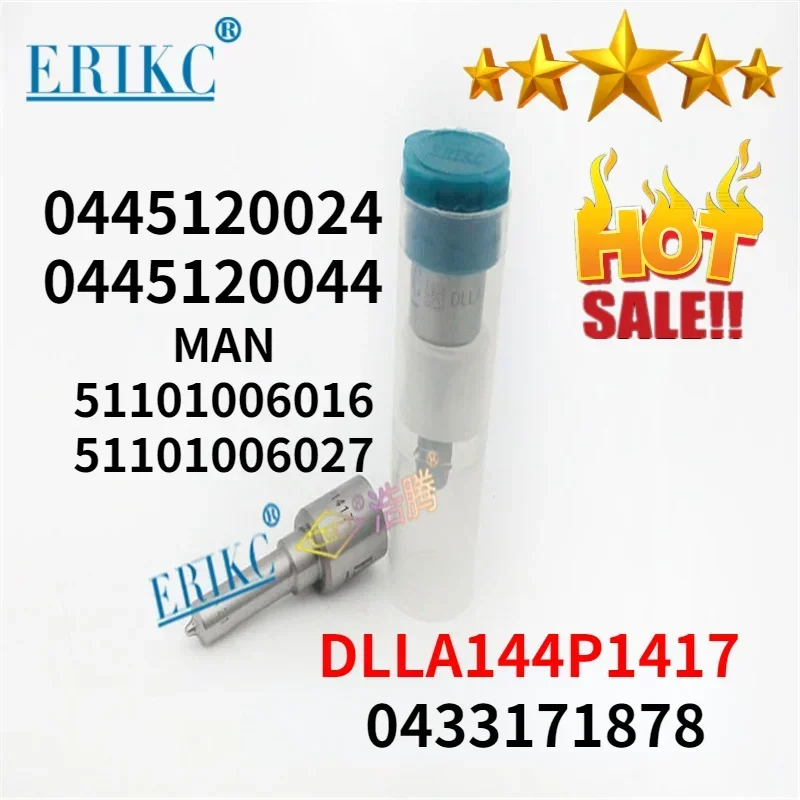 

MAN TGA Nozzle 0433171878 DLLA144p1417 Diesel Fuel Injector Sprayer Tip for 0445120024 0445120044 MAN 51101006016 51101006027