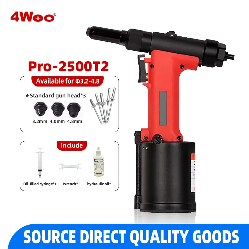 Pro-2500T2  3.2mm-4.8mm Other Power Tools Rivet Toolpneumatic Riveter Cordless Pop Nut Heavy Duty