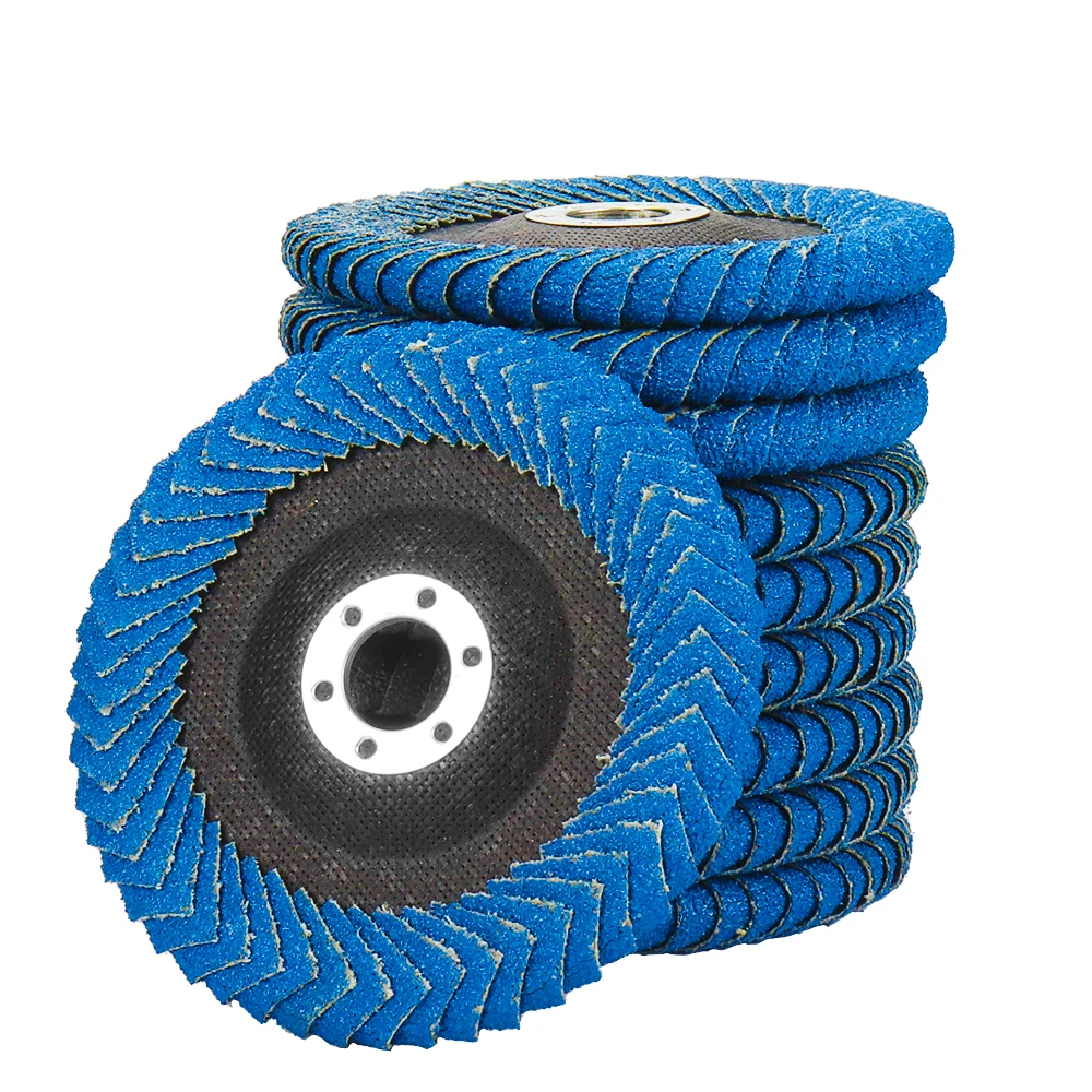 Abrasive Flap Disc 100mm/115mm/125mm Grinding Wheels 60Grit Sanding Discs for Angle Grinder Metal Slot Polishing Rust Removal