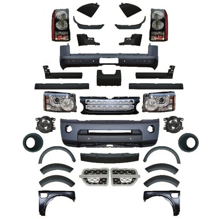 

LR3 UP 2010 LR4 full body kit including bumper and light fixture