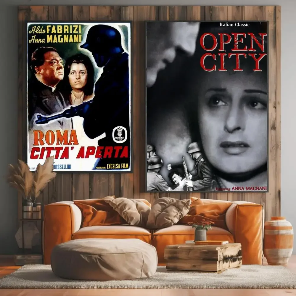 classic movie R-Rome Open City-Y Painting Calligraphy Elegant Botanical Decor for Living Room Modern Interior Design