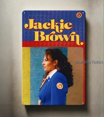 Jackie Brown Quentin Tarantino Movie Metal Poster Tin Sign 20x30cm Plate  -aluminum