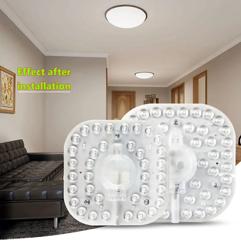 36W 24W 18W 12W LED Ring PANEL Circle Light SMD LED Square Ceiling board circular lamp board AC 220V 230V 240V LED light