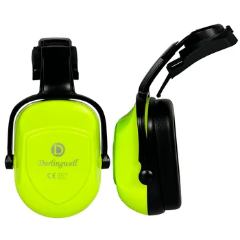 Yeni kulaklıklar kulak Muffs endüstriyel iş işitme koruma kulak koruyucusu CE EN352 emniyet kaskı sert şapka ile birlikte kullanın