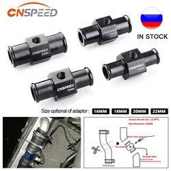 18mm 20mm 22mm 24mm 1/8 Npt hortum adaptörü su sıcaklığı ortak boru sensörü alüminyum siyah su sıcaklığı göstergesi radyatör sıcaklığı