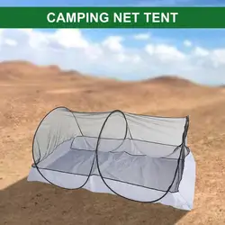 Folding Camping Tent Portable Mosquito Net Mesh Tent Single Person Tent Outdoor Canopy Sun Shelter Camping Mosquito Net Tent