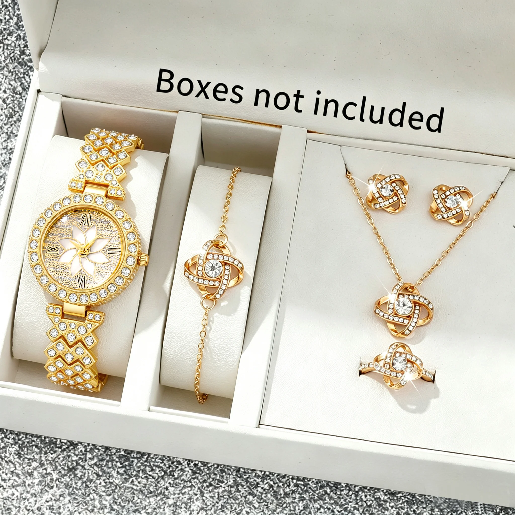 6Pcs Women's Watch Set, Ideal Gift For Festivals, Nice Gift For Ramadan, Eid Al‑Fitr, Easter, Graduation Season