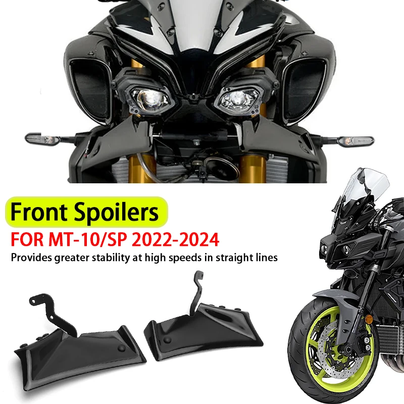 For YAMAHA MT-10 MT 10 SP MT10 2022 2023 2024 Motorcycle Sport Downforce Naked Front Spoilers Aerodynamic Wing Deflector