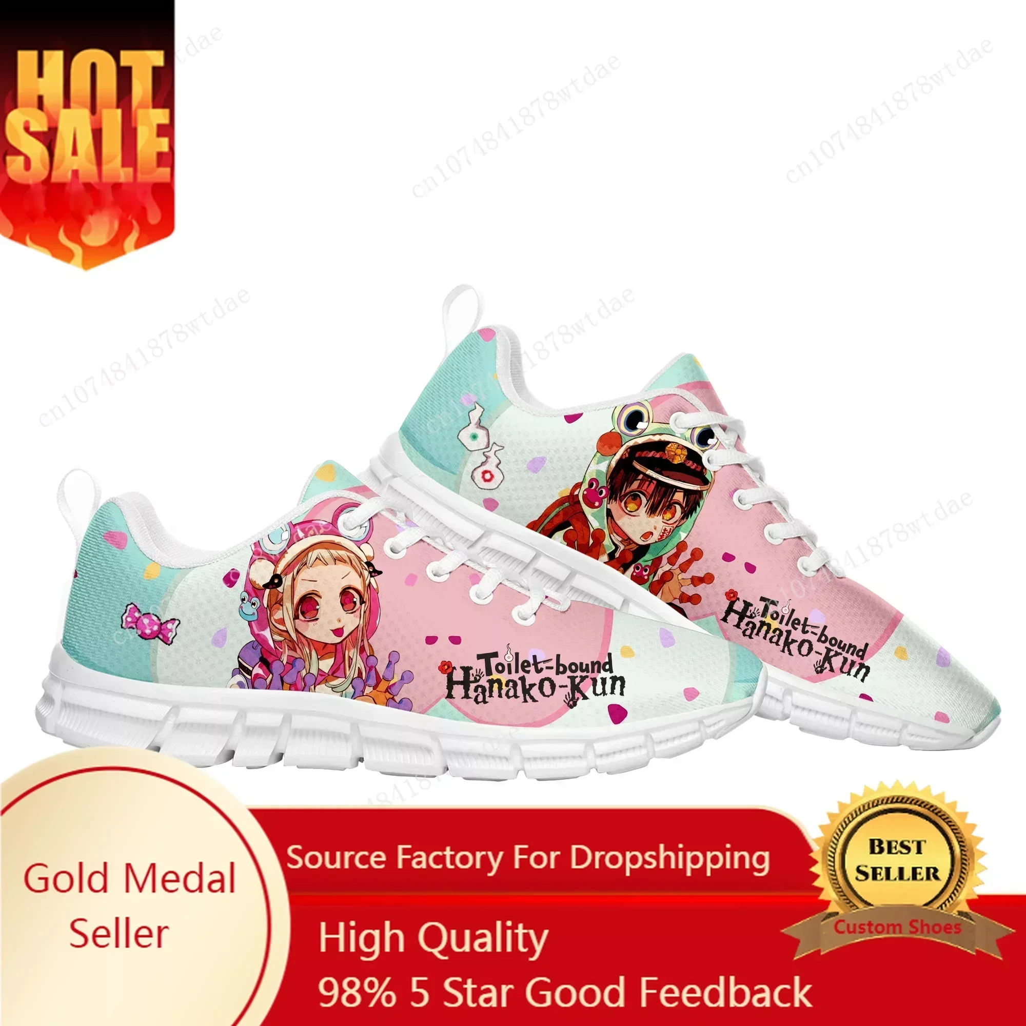 

Toilet Bound Hanako Kun Sports Shoes Mens Womens Sneakers High Quality Manga Comics Sneaker Custom Shoe