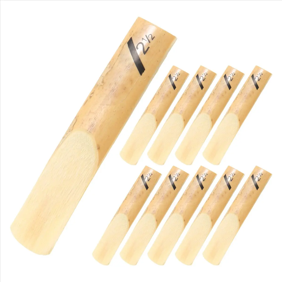 New Arrival Fashion 10Pcs Alto Saxophone Sax Reeds Classic Alto For Saxophone 2.5 Strength 2 1/2 Music Xmas Gift Musical Instrum