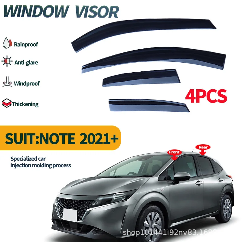

Suitable for Nissan Note rain or shine sun visor NISSAN Note E13 2021+Window visors Rainproof car accessories