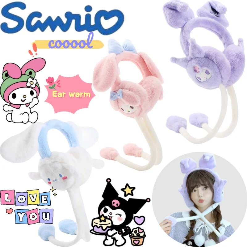 جديد سانريو كورومي بلدي ميلودي سينامورول تدفئة الأذن الإبداعية عالية الجودة آذان أنيمي نقل الكرتون الشتاء طالب الاحترار أداة #1