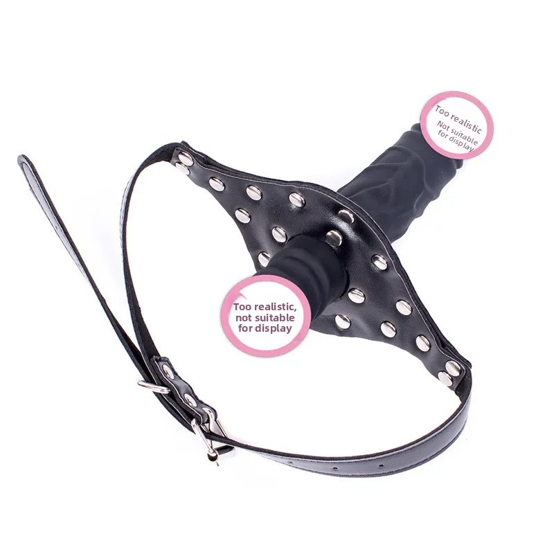 Deep Throat Practice Silikon-Doppelkopfdildo, Mundstopfen, kurz und verlängert, Verkauf von lustigen Mundballen