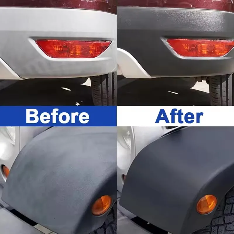 Car Plastic Restorer Coating Long-Lasting Protect Repair Whitening Black Shine Plastic Trim & Rubber Care Shiny And Darker