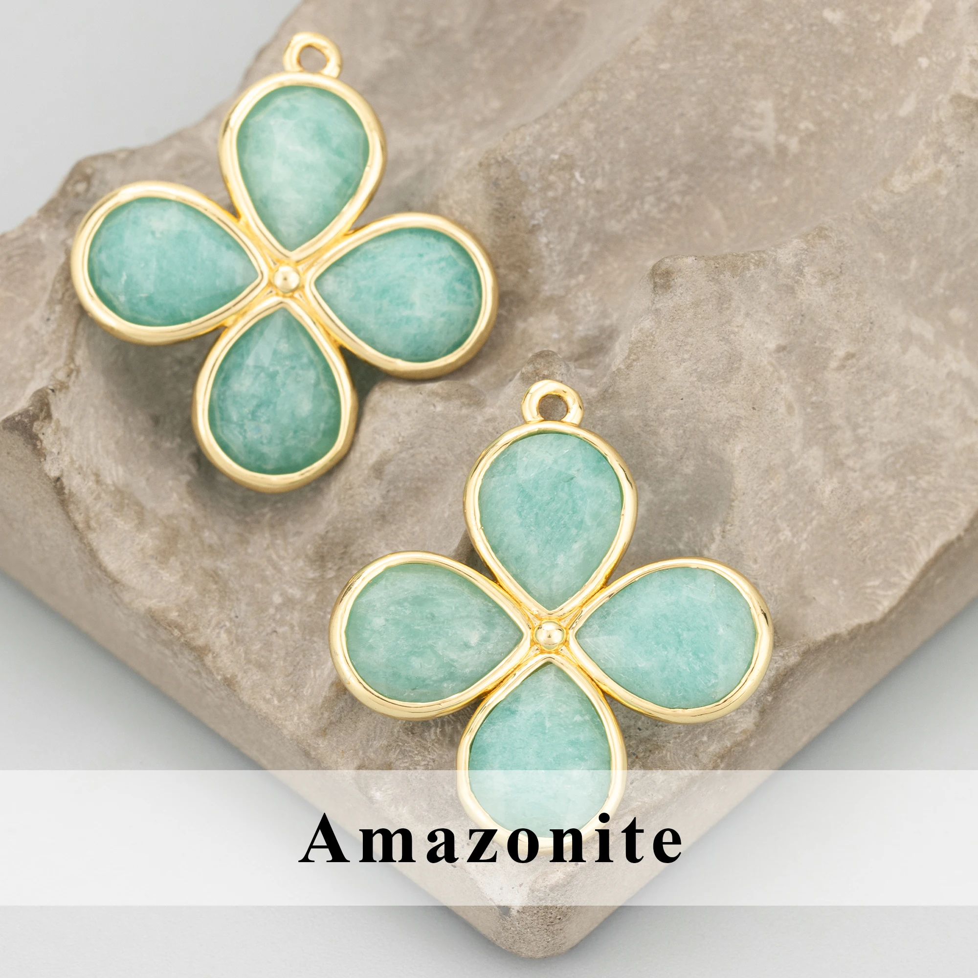 GUFEATHER, 1 pièce/lot, MH56, cuivre de haute qualité plaqué or 18 carats pierres naturelles breloques bricolage pendentifs résultats de bijoux accessoires