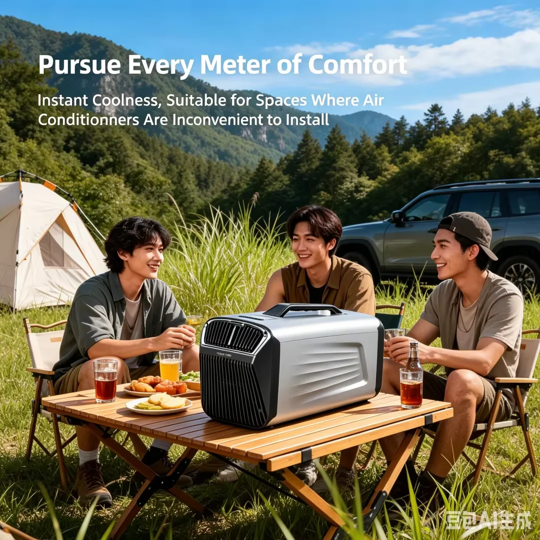 12V 24V New Portable All-in-One Air Conditioner Outdoor Camping Tent Vehicle Mounted Mobile AC No External Unit