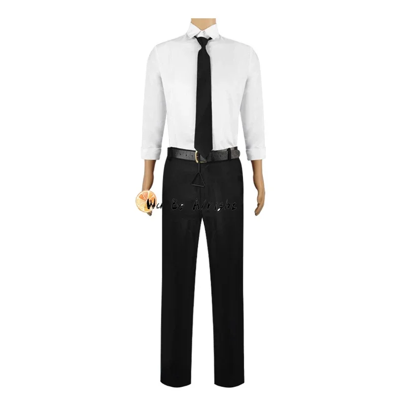 Chainsaw Man Season2 Denji Anime Cosplay Costume Wig Shoes  Devil Pochita Doll Soft Headgear Belt Suit Uniform Halloween Party view 3