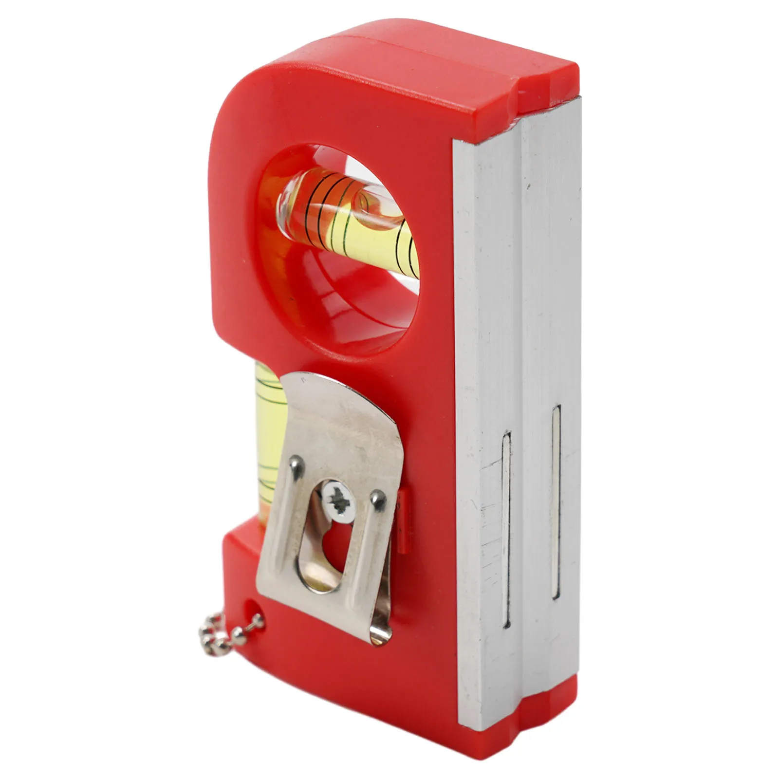 Portable Key Chain Leveler with Magnetic Base | Two Shockproof Vials for Accurate Horizontal and Vertical Measurements