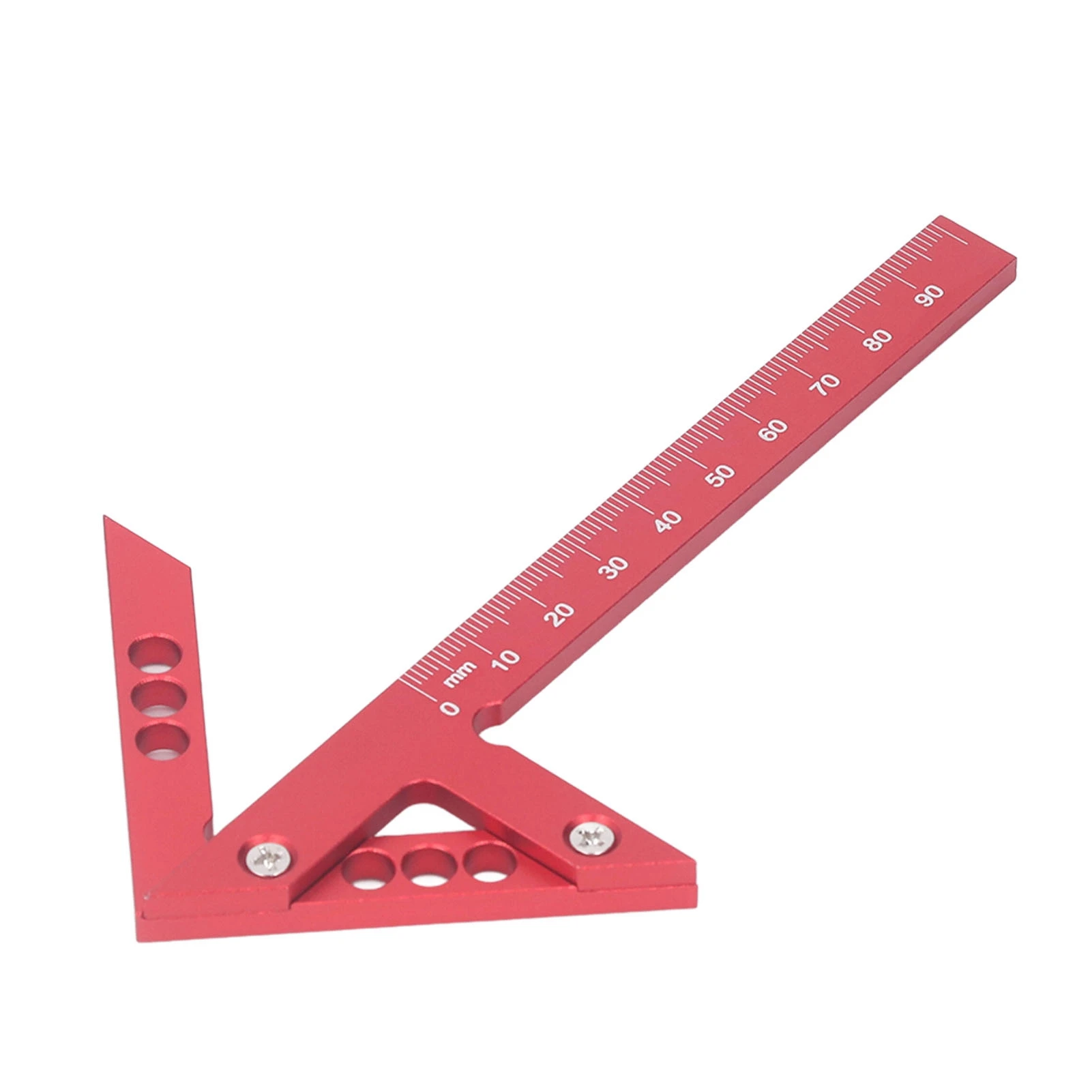 Aluminum Alloy Center Marking Device 45 Degree Angle Woodworking Measuring Ruler For Drawing Centerlines In Woodworking Work