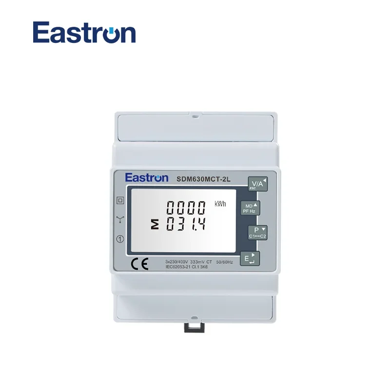 

SDM630MCT-2L 3 phase dual load panel mounted and din rail modbus energy meter