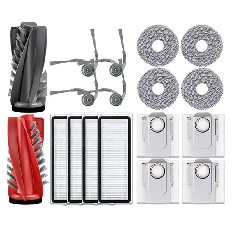 

Запасные части BAAM-Vacuum для Roborock Qrevo 5AE Curv/S5X/5A1/5XC/Curvc: основная щетка, боковая щетка, HEPA-фильтр, салфетка для влажной уборки, пылесборник