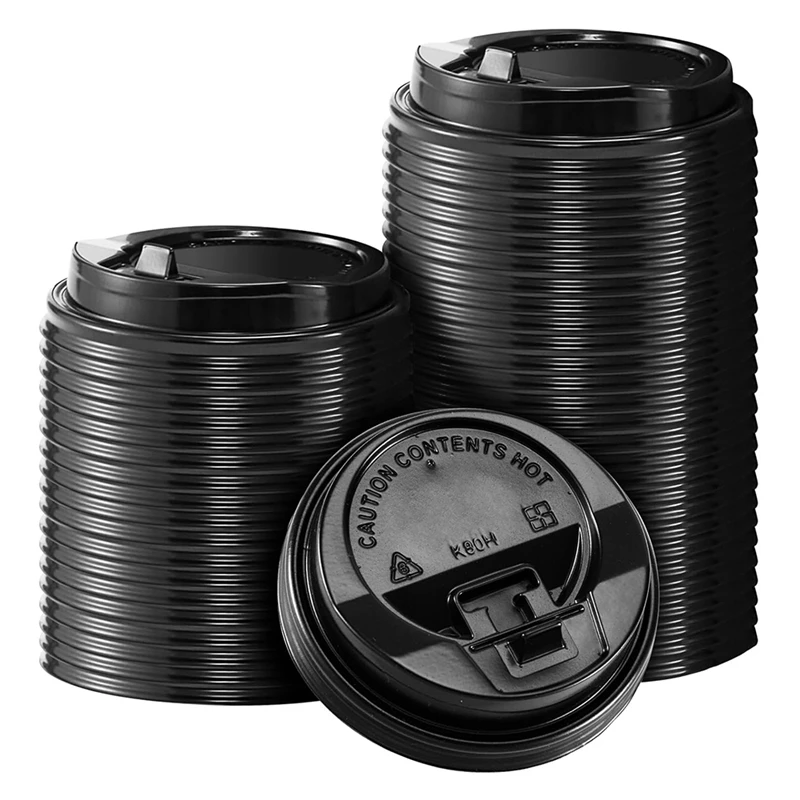 

ABMR-200Pcs Count Coffee Cup Lids, 3.54Inch Disposable Plastic Lids For 10Oz, 12Oz, 16Oz, And 20Oz Paper Cups