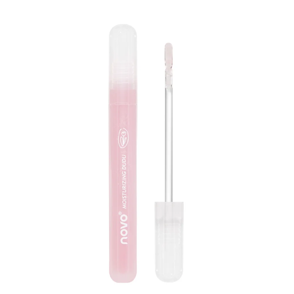 NOVO-Moist Lip Care Oil Mirror, Gloss Fade Lip Lines, Hidratante Estudante, Acessível Água Luz, Maquiagem Cor Natural