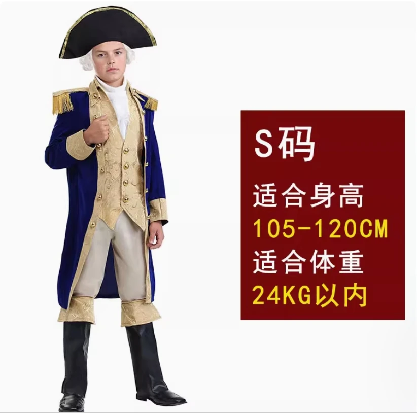 

Stage performance: Adult male luxury officer, captain, and general. US President Washington plays costume