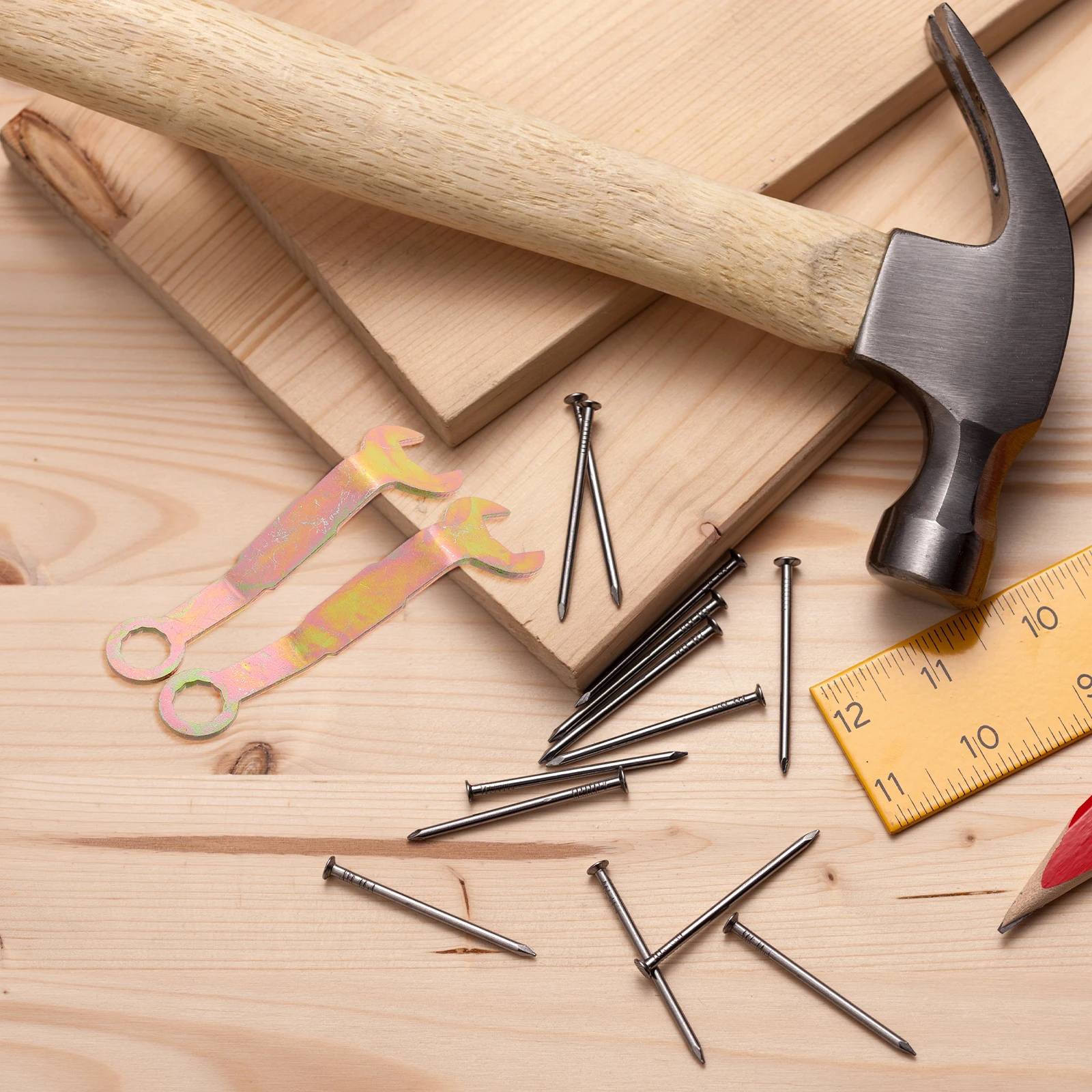 2pcs Pocket Adjustment Sliding Closet Hanger 3/8 Inch Open Golden Alignment Tool Hardware Repair Spanner Sliding Adjustment