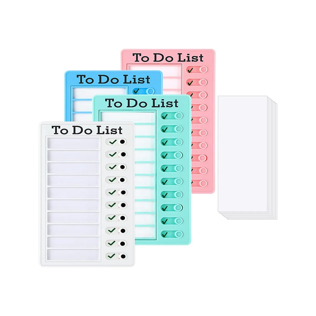 

4Pcs To Do List Board Dry Erase Memo List Board Chore Chart RV List Board with 10 Dry Erase Paper