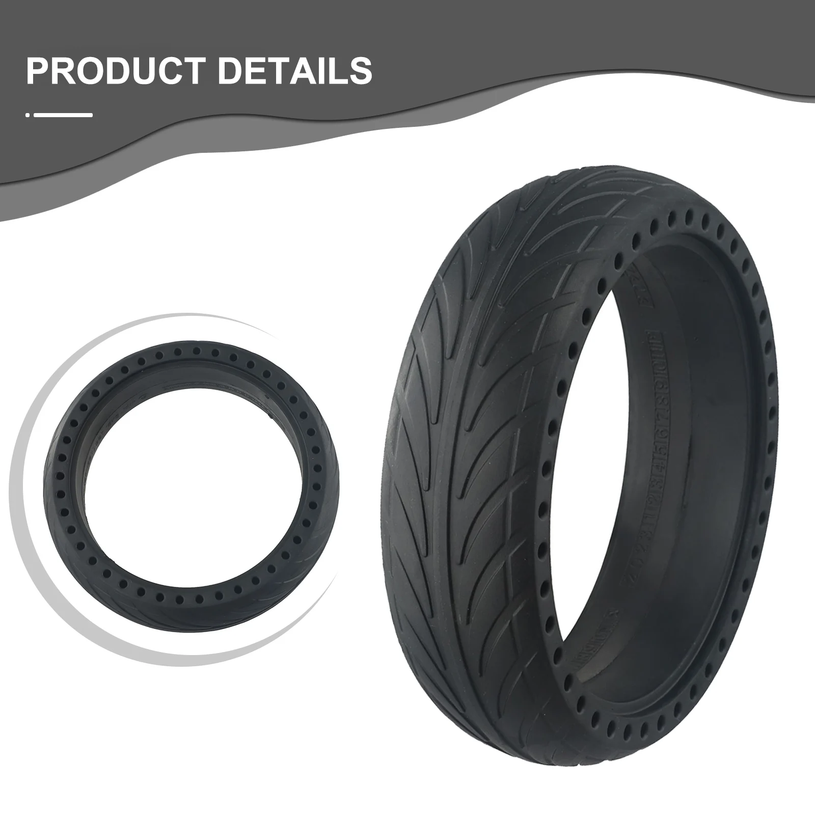 

Solid 8x2 125 inch Replacement Tyre for Ninebot For Segway ES1E Electric Scooter Rubber Design for Enhanced Performance