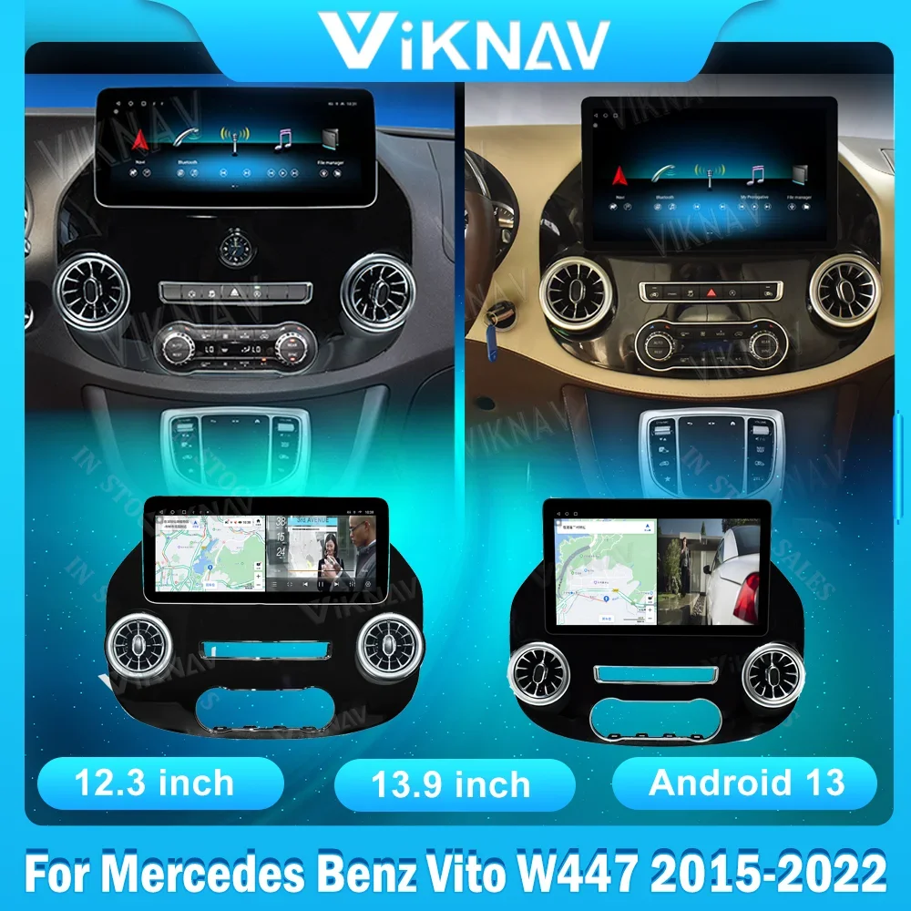 

Android13 Car Radio For Mercedes Benz Vito W447 2015-2022 12.3inch 13.9 inch Car multimedia player Navigation stereo carplay