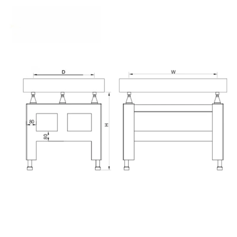 Горячая продажа Dasqua Калибровочная гранитная инспекционная подставка для поверхностной пластины