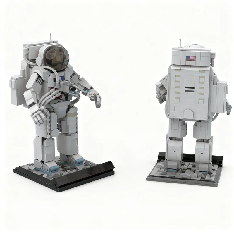 980pcs MOC Apollo Spacesuit EVA Space Model Building Blocks Construction DIY Toy Creative Education Festival Gifts Idea