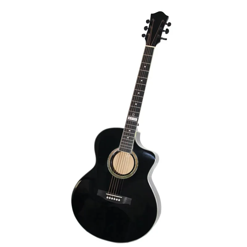 

Factory new design color black 40 inch technical wood original sound guitar