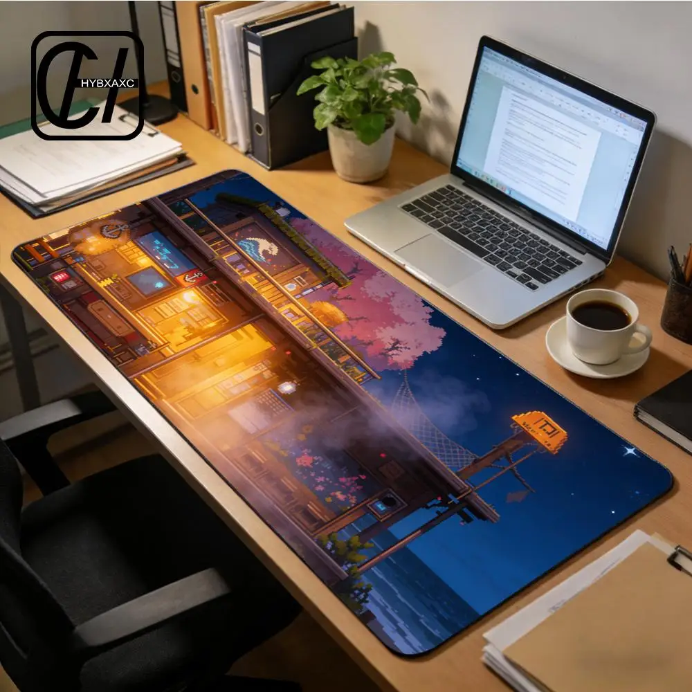 

Japanese cottage Mouse Pad Gamer Desk Mat Office Accessories Pc Cabinet Mousepad Keyboard Gaming Mats Xxl HYBXXC
