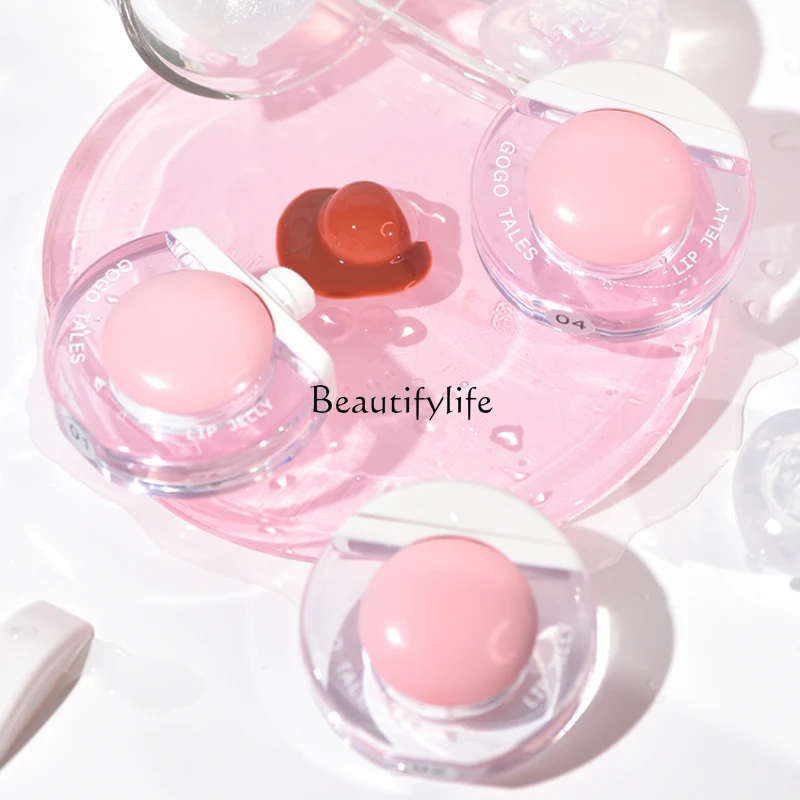 

Small Balls Water Light Mirror Lip Lacquer Lip Gloss No Stain on Cup Lipstick Female Student