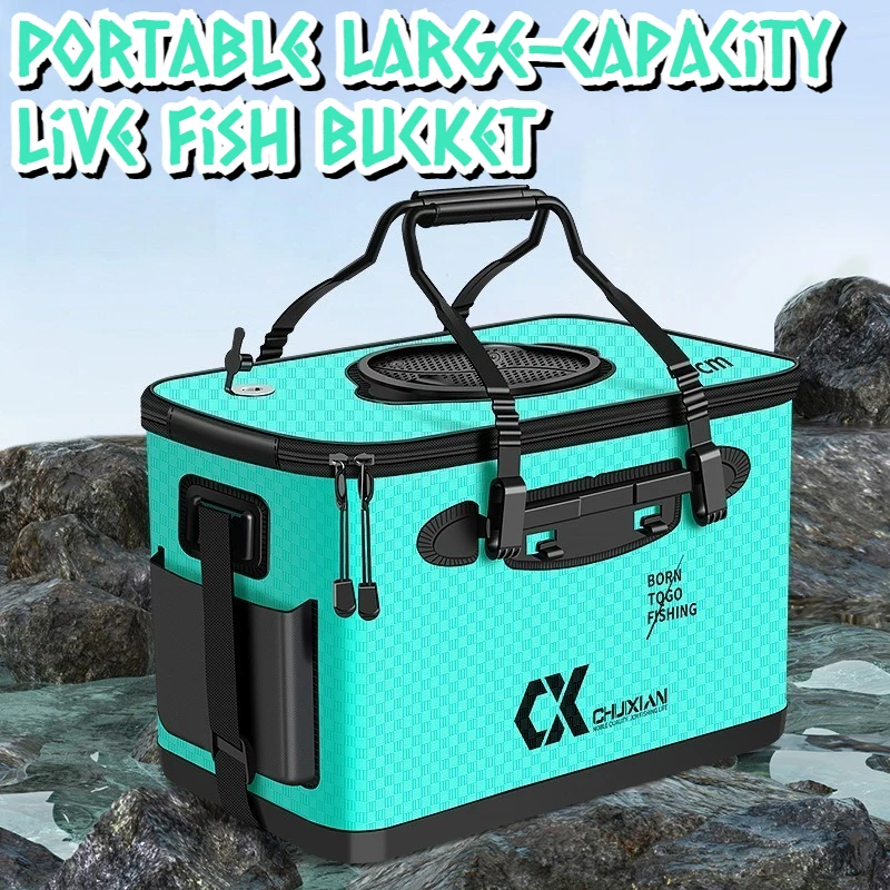 Large Toolbox Fishing Tackle Boxes Fishing Accessories Storage Box Tackle Box Convenient Goods Thickened Portable Fish Buckets