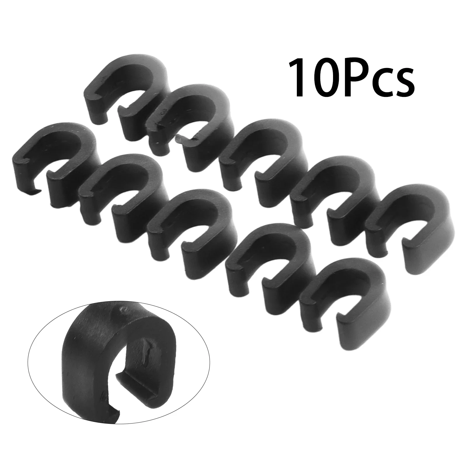 10 X Bicycle C-Clips Buckle Brakes Gear Cable Housing Hose Tubes Type Over-wire Fastener Line Pipe Fixing Parts