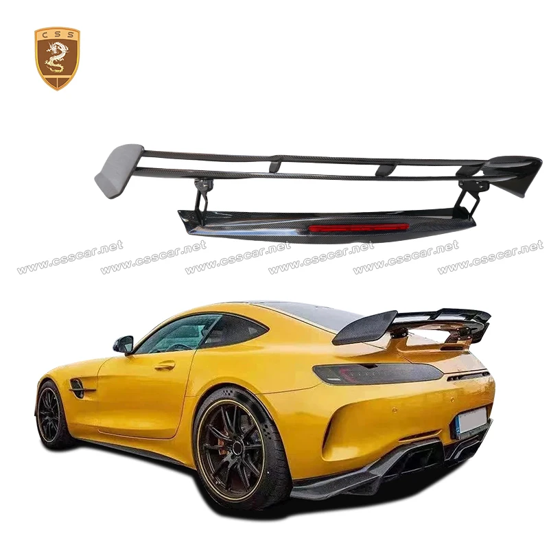 

Для Benz AMG GT обновление GTR PRO стиль автомобиля двухэтажный внешний слой из углеродного волокна задний спойлер грузовика крыло аксессуары