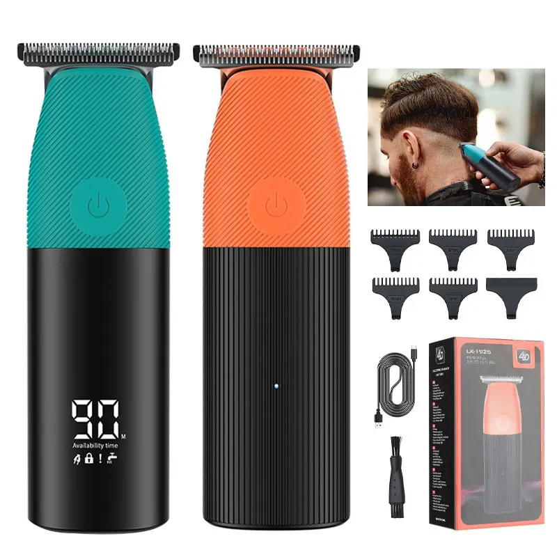 Rechargeable Cordless Hair Trimmer for Men Grooming Professional Electric Hair Clipper Beard Hair Cutting Machine Edge