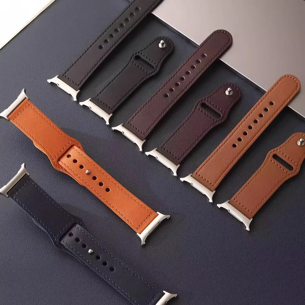 Leather Strap for Samsung Galaxy Watch 8 classic 46mm 44mm 40mm Ultra 47mm Replacement Belt bracelet correa Galaxy Watch 8 Band